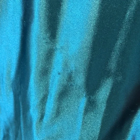 MM Designs Emerald Green Satin Pants w/ Yellow Heart Detail - Picture 10 of 12